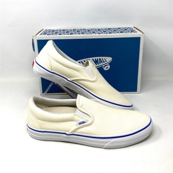 VANS Classic Slip On Canvas Classic White Canvas Women’s Sneakers VN0A3QXY0RD - Picture 10 of 11